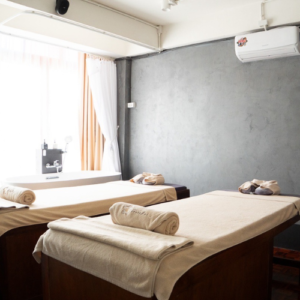 Private treatment room at Chabaprai Massage and Spa in Chiang Mai Old City