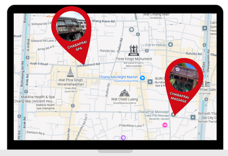 MAP location Massage and Spa