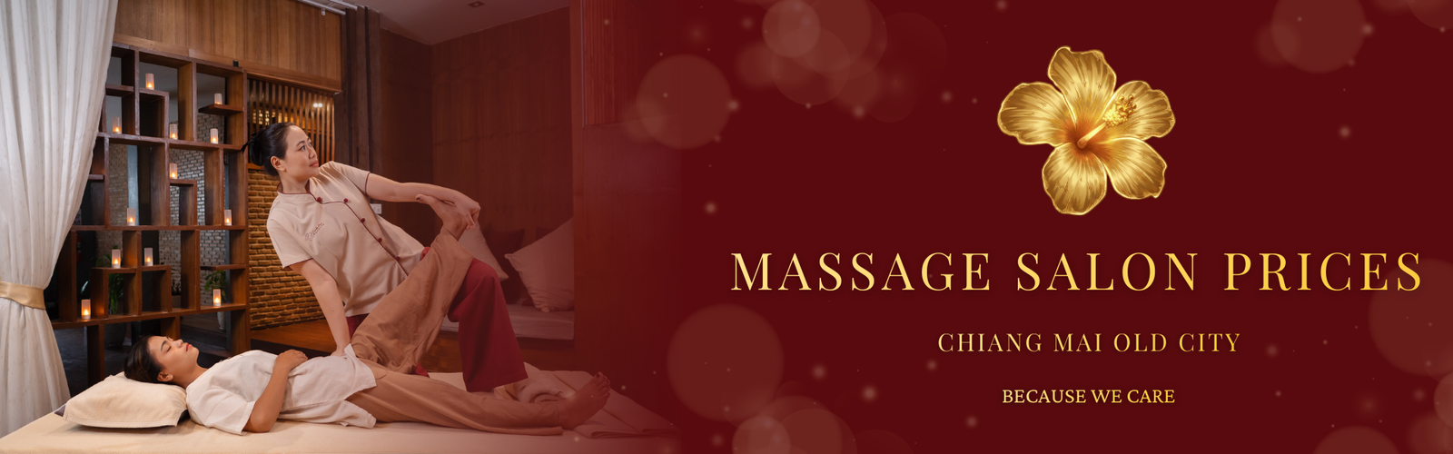 Traditional Thai massage treatment at ChabaPrai Massage and Spa in Chiang Mai Old City